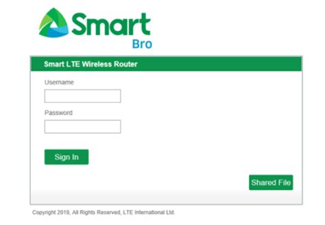 Smart Bro Default Admin Password – Dashboard .